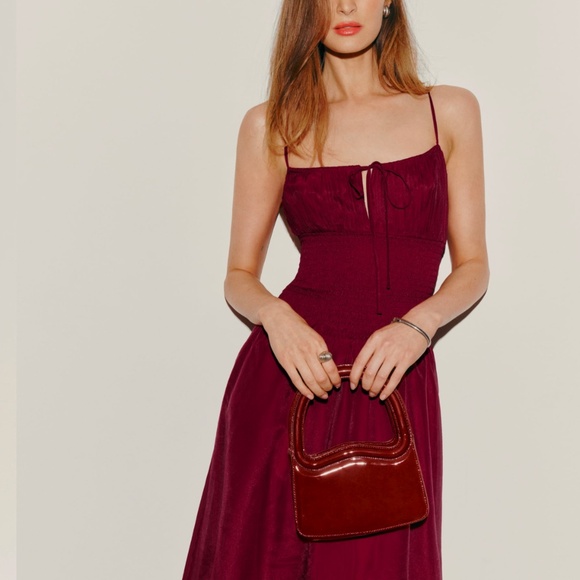 Reformation Laly Dress Red - Size 4 - Picture 1 of 5
